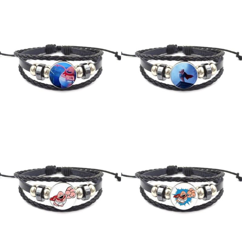 EJ Glaze Captain Underpants For Kids Beads Fashion Glass Cabochon Statement Black Leather Bracelet Bangle
EJ Glaze Captain Underpants For Kids Beads Fashion Glass Cabochon Statement Black Leather Bracelet Bangle