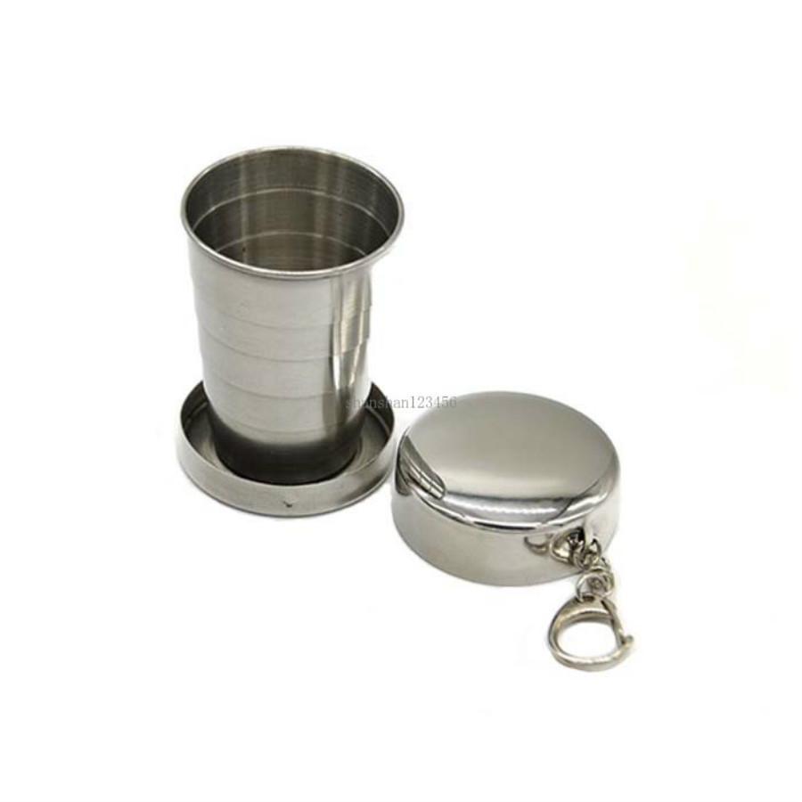 Outdoor Sport Retractable Travel Cup Stainless Steel collapsible Cup Pocket Cups with Keychain hangs Holder Water Bottle Cups
Outdoor Sport Retractable Travel Cup Stainless Steel collapsible Cup Pocket Cups with Keychain hangs Holder Water Bottle Cups