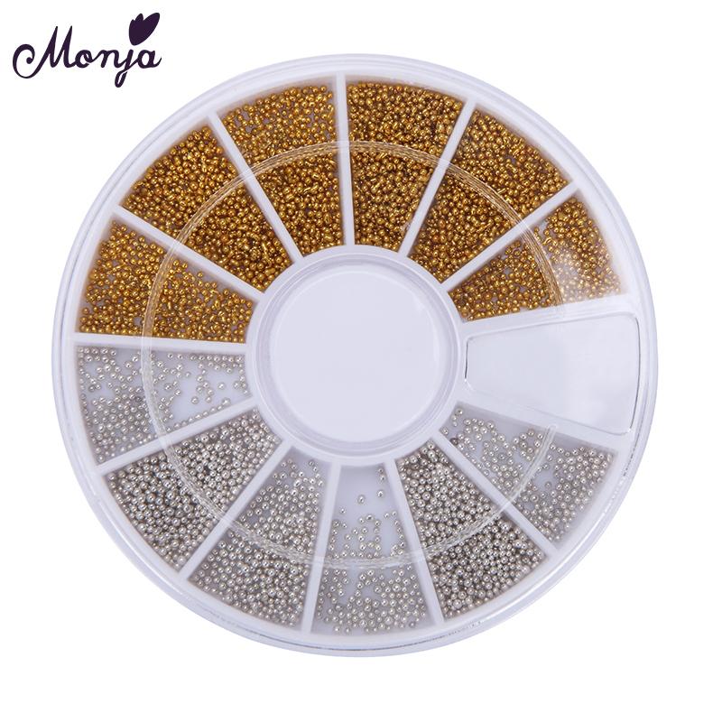 Monja 1pcs 0.7mm Mini Nail Art Gold Silver Metal Caviar Beads Pearls 3D Charm Rhinestones Manicure Decorations Accessories Wheel
Monja 1pcs 0.7mm Mini Nail Art Gold Silver Metal Caviar Beads Pearls 3D Charm Rhinestones Manicure Decorations Accessories Wheel