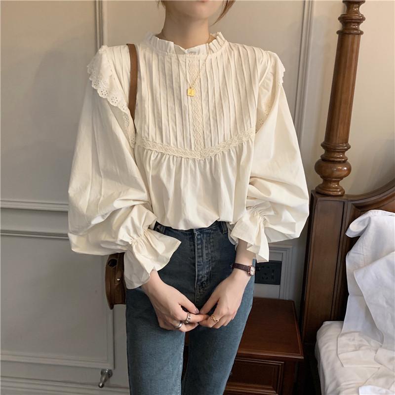 Lace Shirt Plus Size Autumn Women Lantern Sleeve Elegant Office Girls Blouse Femme Loose Chic Top Beige Tops Women Blouses, Apricot
Lace Shirt Plus Size Autumn Women Lantern Sleeve Elegant Office Girls Blouse Femme Loose Chic Top Beige Tops Women Blouses, Apricot