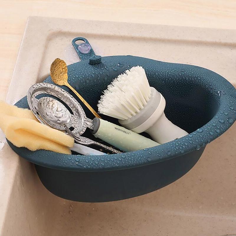 Kitchen Leaking Basket Triangular Kitchen Waste Leaking Basket Sink Side Shelf Bowl Drainer Vegetable Cleaning Colander Tool#T2
Kitchen Leaking Basket Triangular Kitchen Waste Leaking Basket Sink Side Shelf Bowl Drainer Vegetable Cleaning Colander Tool#T2