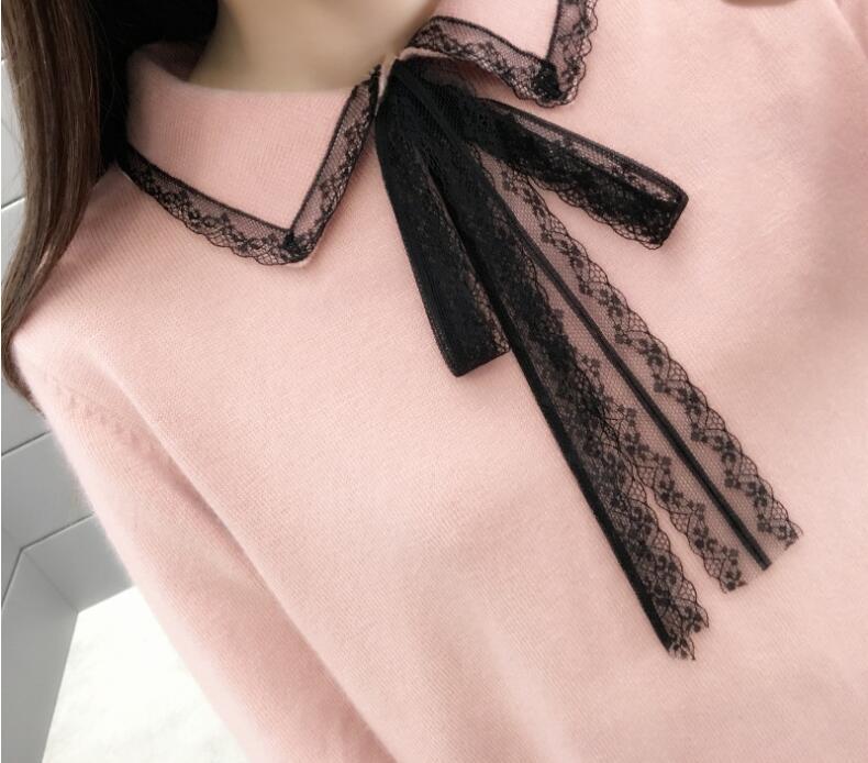 2020 new women's spring clothes Lace pullover sweater with a fairy base sweater loose western style top, Pink
2020 new women's spring clothes Lace pullover sweater with a fairy base sweater loose western style top, Pink