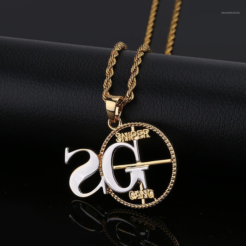 2019 New Men Hip hop Sniper Gang circle shape Pendants Necklaces Tideway Bicolor SG pendant Mens Hiphop Fashion necklace jewelry1
2019 New Men Hip hop Sniper Gang circle shape Pendants Necklaces Tideway Bicolor SG pendant Mens Hiphop Fashion necklace jewelry1