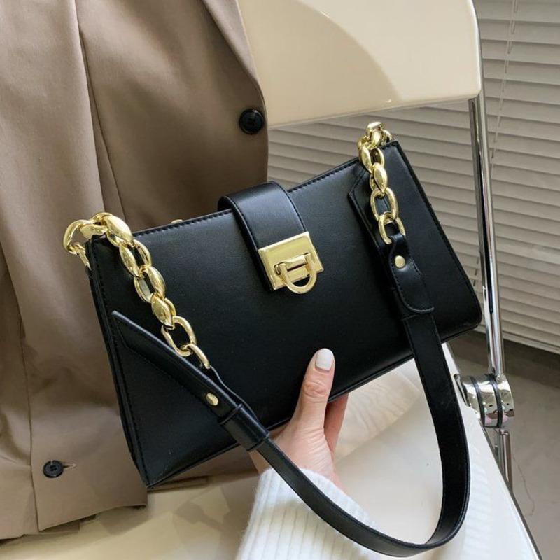 Tassen Dames Fashion Women Shoulder Bag PU Leather Chain Bag Solid Color Pochette Femme Ladies Purses and Handbags, Black
Tassen Dames Fashion Women Shoulder Bag PU Leather Chain Bag Solid Color Pochette Femme Ladies Purses and Handbags, Black