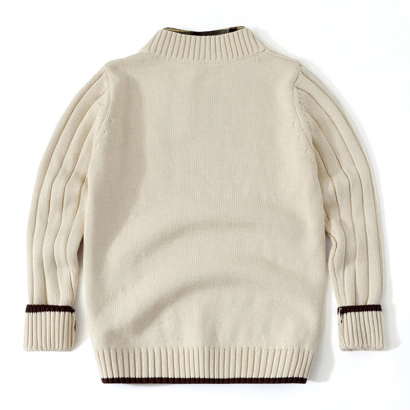 Teenager Sweater Knitwear Clothes Winter Teen Boys Long Sleeve Cardigan Knitted Sweater Toddler White Child Tops 3-12 Years 201128