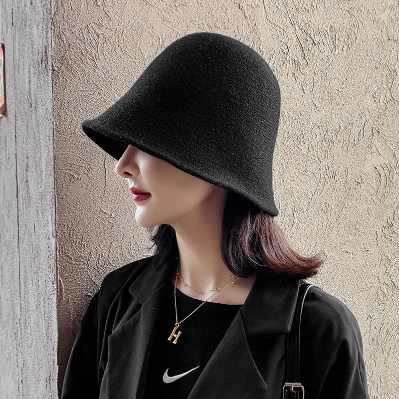 Autumn Winter Fashion Women Pure knitting Fedoras Bucket Cap Visor Folding Fishing Bucket Hat High Quality Fashion Felt Hat, Black
Autumn Winter Fashion Women Pure knitting Fedoras Bucket Cap Visor Folding Fishing Bucket Hat High Quality Fashion Felt Hat, Black