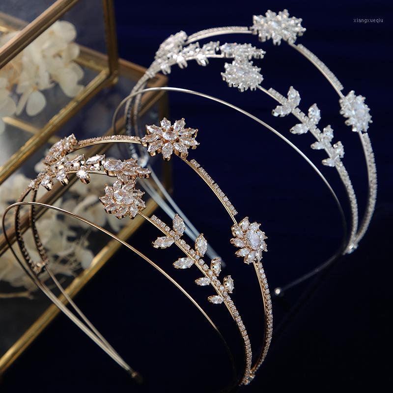 Hair Clips & Barrettes Luxurious Flower Cubic Zircon Brides Tiaras Crown Bridal Diadema Wedding Accessories, Golden;silver
Hair Clips & Barrettes Luxurious Flower Cubic Zircon Brides Tiaras Crown Bridal Diadema Wedding Accessories, Golden;silver
