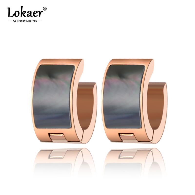 Lokaer Classic Stainless Steel Black Shell Wedding Earrings For Women Rose Gold Crystl Hoop Earrings For Christmas Gift E19283
Lokaer Classic Stainless Steel Black Shell Wedding Earrings For Women Rose Gold Crystl Hoop Earrings For Christmas Gift E19283