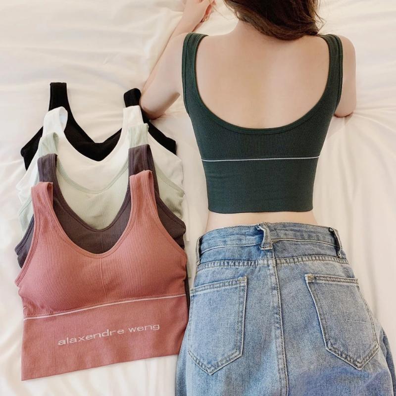 Women Tops Tube Seamless Bras with Chest Pad Wireless Bra Crop Top Bralette Sports Underwear Female Soft Tube Beauty Back, Red
Women Tops Tube Seamless Bras with Chest Pad Wireless Bra Crop Top Bralette Sports Underwear Female Soft Tube Beauty Back, Red