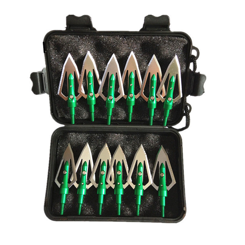 12Pcs Archery Arrowheads 100 Grain 0.9" Cut Crossbow Compound Bow Hunting Points with Black Plastic Portable Case
12Pcs Archery Arrowheads 100 Grain 0.9" Cut Crossbow Compound Bow Hunting Points with Black Plastic Portable Case