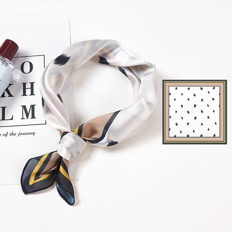 53*53CM Women Small Satin Silk Scarf Square Print Wrap Foulard Femme Handkerchief Bandana Neck Hair Skinny Tie Scarves Shawls
53*53CM Women Small Satin Silk Scarf Square Print Wrap Foulard Femme Handkerchief Bandana Neck Hair Skinny Tie Scarves Shawls