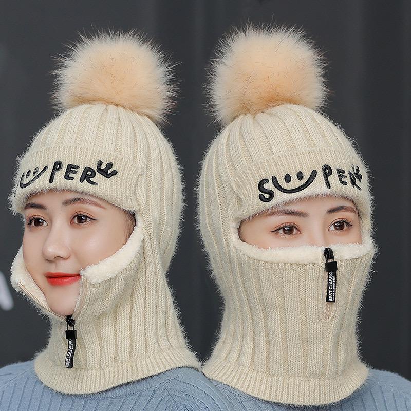 Winter Balaclava Women's Stripes Knitted Hat Caps Mask Gorras Warmer Winter Hats Skullies Warm Wool Beanies Cap H117, Black
Winter Balaclava Women's Stripes Knitted Hat Caps Mask Gorras Warmer Winter Hats Skullies Warm Wool Beanies Cap H117, Black