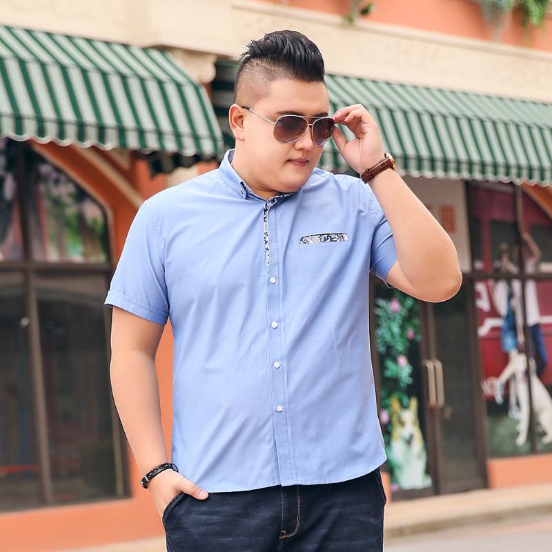 Plus Size 5XL 6XL 7XL High Quality 85% Cotton Breathable Thin Casual Short Sleeve Shirt Fat Guy Wide Waist 120KG 130KG 140KG, C03 blue
Plus Size 5XL 6XL 7XL High Quality 85% Cotton Breathable Thin Casual Short Sleeve Shirt Fat Guy Wide Waist 120KG 130KG 140KG, C03 blue