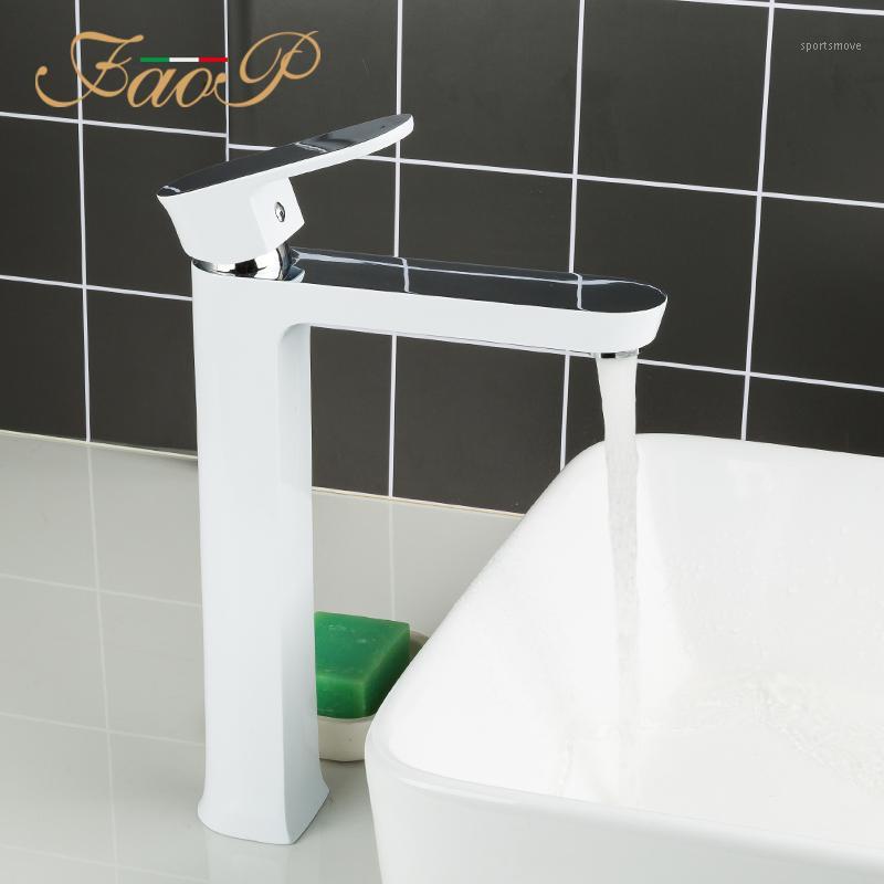 FAOP tall basin faucet white Bathroom sink faucet water mixer Deck Mounted Bath Waterfall tap torneira do anheiro A1099-81
FAOP tall basin faucet white Bathroom sink faucet water mixer Deck Mounted Bath Waterfall tap torneira do anheiro A1099-81