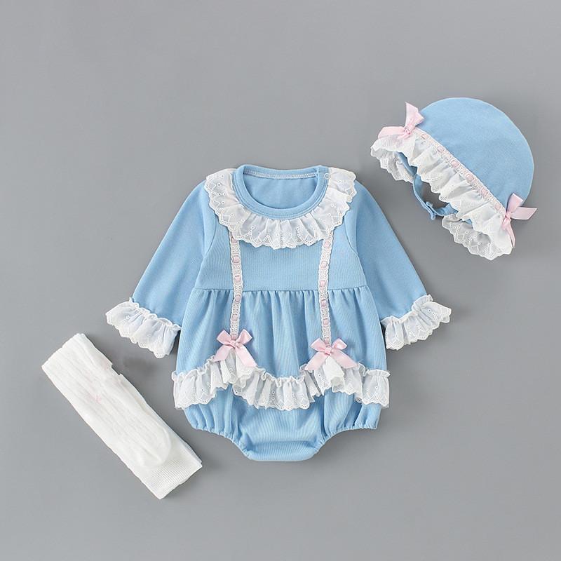 Baby Clothes Sets Girls One Piece Bodysuit+Hat+Leggings 3pcs/set Autumn Jumpsuit Toddler Clothing Infant Kids Jumpsuits 0-2Y, Blue
Baby Clothes Sets Girls One Piece Bodysuit+Hat+Leggings 3pcs/set Autumn Jumpsuit Toddler Clothing Infant Kids Jumpsuits 0-2Y, Blue