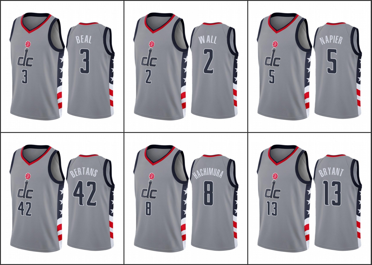 Washington Wizards Men John Wall Bradley Beal Davis Bertans Rui Hachimura Gray City Edition 2020-21 Jersey, Black
Washington Wizards Men John Wall Bradley Beal Davis Bertans Rui Hachimura Gray City Edition 2020-21 Jersey, Black