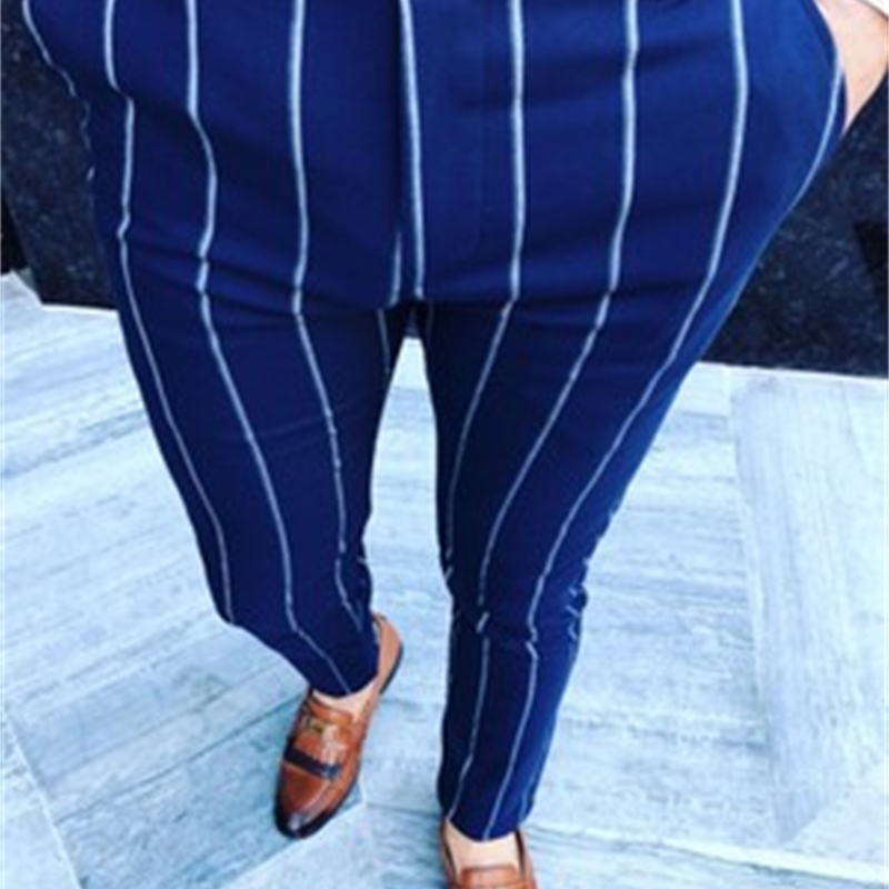 Peak Men Vintage Plaid Suit Pants Formal Dress Pant Business Casual Slim Pantalon Classic Check Suit Trousers Wedding Party 201106