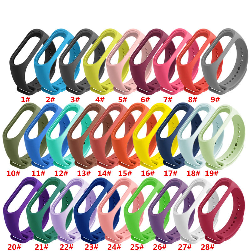 2021 For Band 4 Strap Barcelet Colorful Silicone Straps Replacement Smart Bands Accessories 28 colors
2021 For Band 4 Strap Barcelet Colorful Silicone Straps Replacement Smart Bands Accessories 28 colors