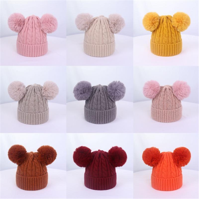 Cute Winter Warm Infant Newborn Kids Wool Knitted Hat Cap Beanie With Two Double Pom Pom Beanie For Cute Baby Boys Girl 1-3Years1, Black
Cute Winter Warm Infant Newborn Kids Wool Knitted Hat Cap Beanie With Two Double Pom Pom Beanie For Cute Baby Boys Girl 1-3Years1, Black