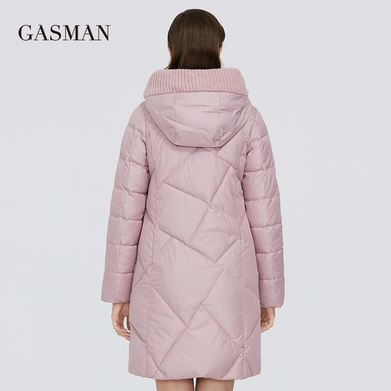 GASMAN New Winter Jacket Women's Hooded Warm Long Thick Coat Hooded Parka Female Warm Collection Down Jacket Plus Size 1702 201217