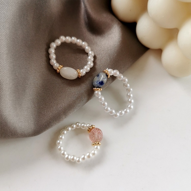 Elegant Simulated Pearl Bead Stone Elastic Rings For Women Midi Finger Knuckle Ring Fashion Vintage Adjustable Jewelry Gifts MKI
Elegant Simulated Pearl Bead Stone Elastic Rings For Women Midi Finger Knuckle Ring Fashion Vintage Adjustable Jewelry Gifts MKI