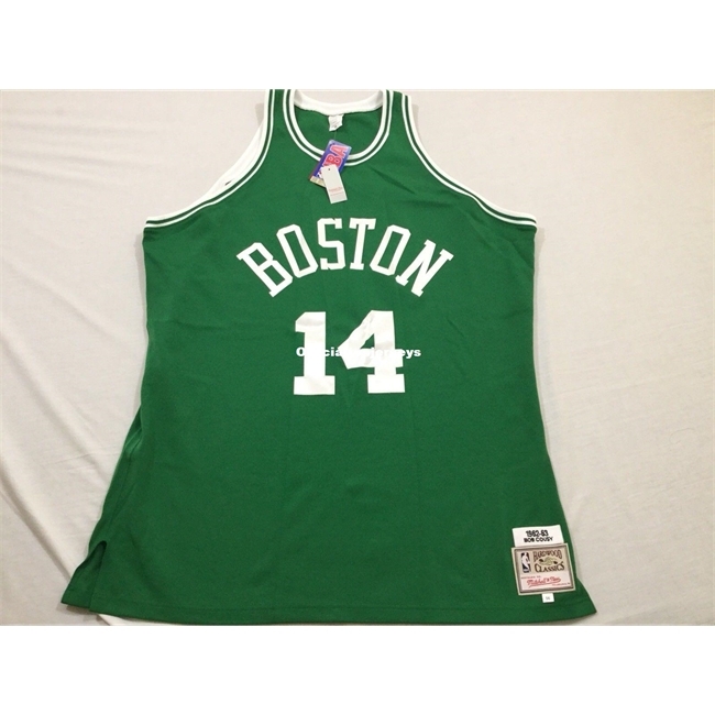 New MITCHELL NESS Sewn #14 Bob Cousy Green Jersey MEN'S Top Size XS-6XL Stitched basketball Jerseys Ncaa, Black;blue
New MITCHELL NESS Sewn #14 Bob Cousy Green Jersey MEN'S Top Size XS-6XL Stitched basketball Jerseys Ncaa, Black;blue