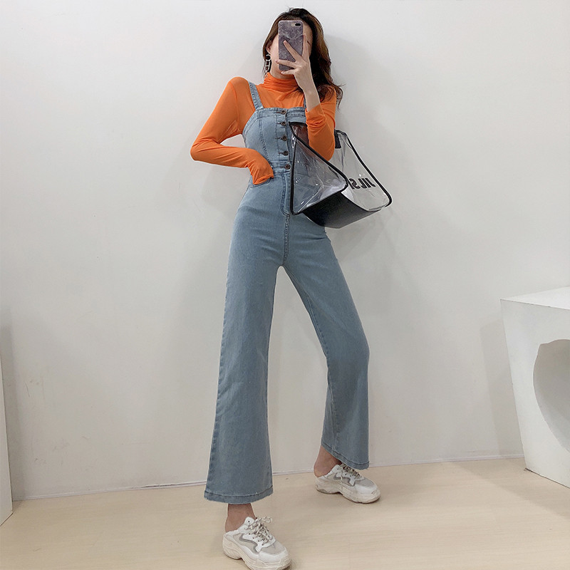 2021 Female Korean Jeans Summer the New Fashion High Bodysuit Thin Slingshot Denies in General Straight-line Baggy Pants JZH1, Blue
2021 Female Korean Jeans Summer the New Fashion High Bodysuit Thin Slingshot Denies in General Straight-line Baggy Pants JZH1, Blue