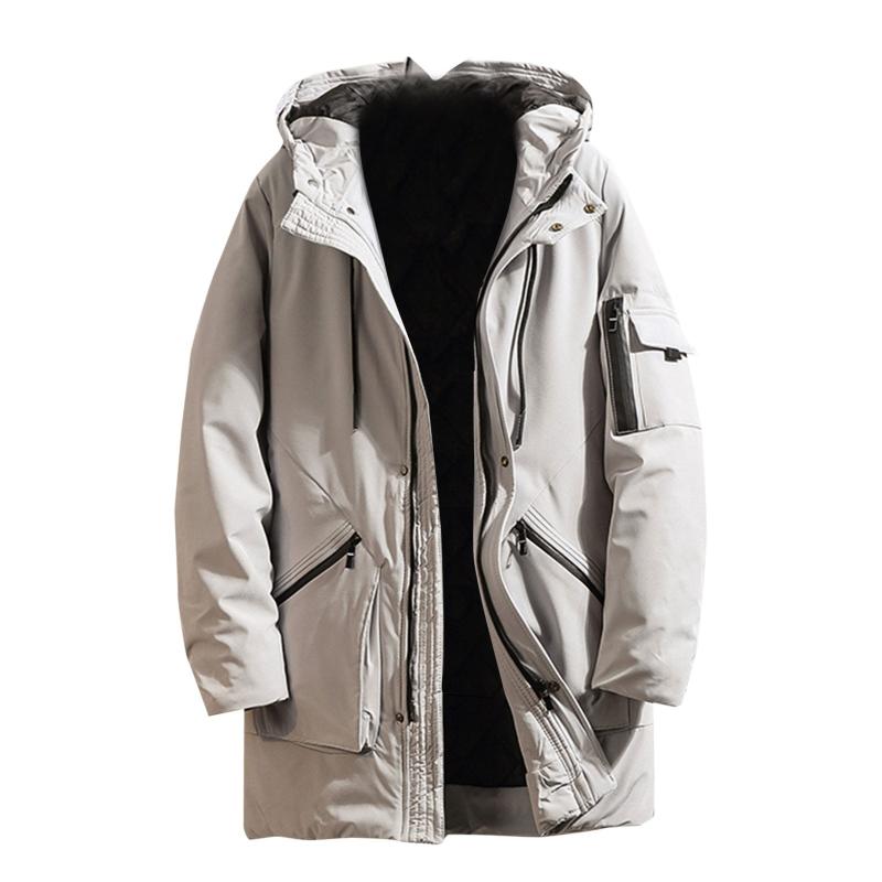 2020 Winter Warm Plus Velvet Thickening Jacket Men Mid Length Pure Color Casual Thickened Hoodie Cotton Padded Jacket Coat, Black
2020 Winter Warm Plus Velvet Thickening Jacket Men Mid Length Pure Color Casual Thickened Hoodie Cotton Padded Jacket Coat, Black