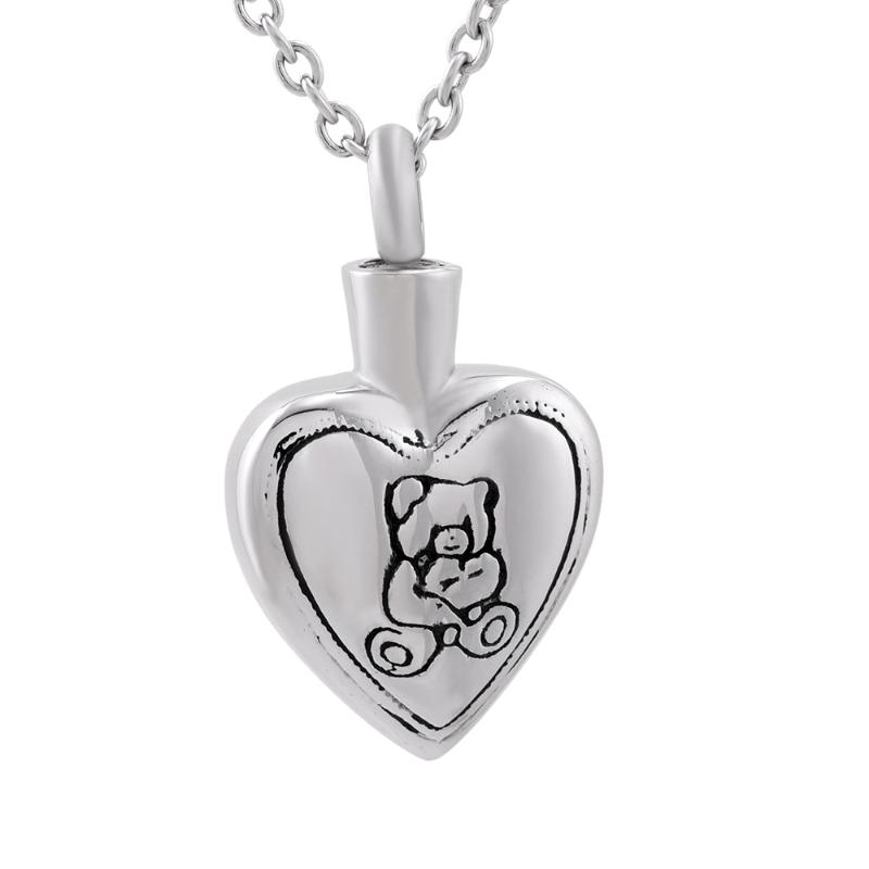 IJD9837 Panda memorial urn necklace cremation ashes holder keepsake 316L stainless steel heart necklace for loved pet
IJD9837 Panda memorial urn necklace cremation ashes holder keepsake 316L stainless steel heart necklace for loved pet