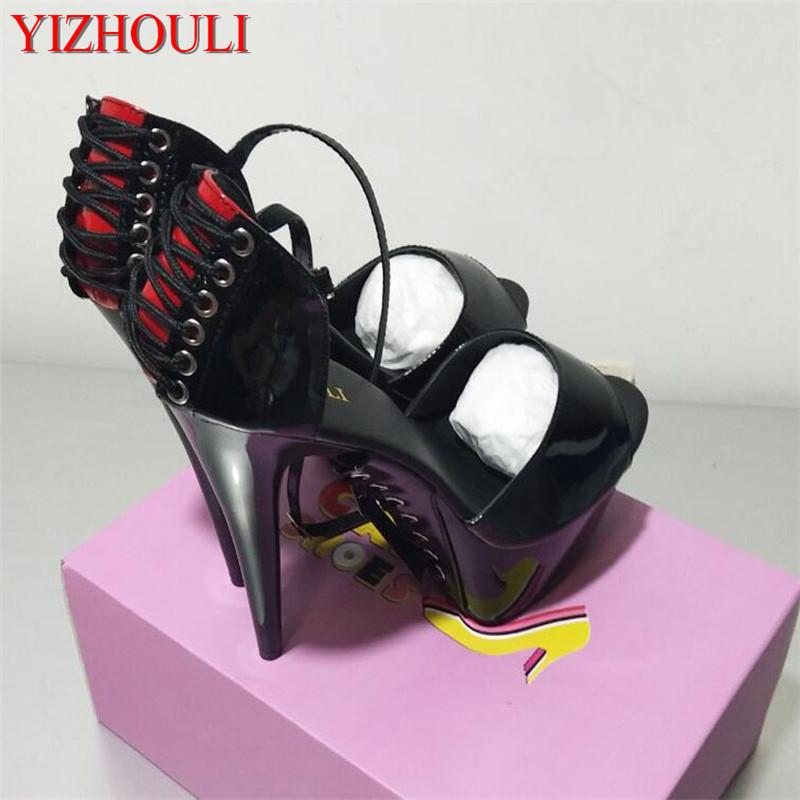 6 inch, round head stiletto heels, model nightclub 15cm cross-bandage soles high-heeled pole dancing sandals, 04
6 inch, round head stiletto heels, model nightclub 15cm cross-bandage soles high-heeled pole dancing sandals, 04