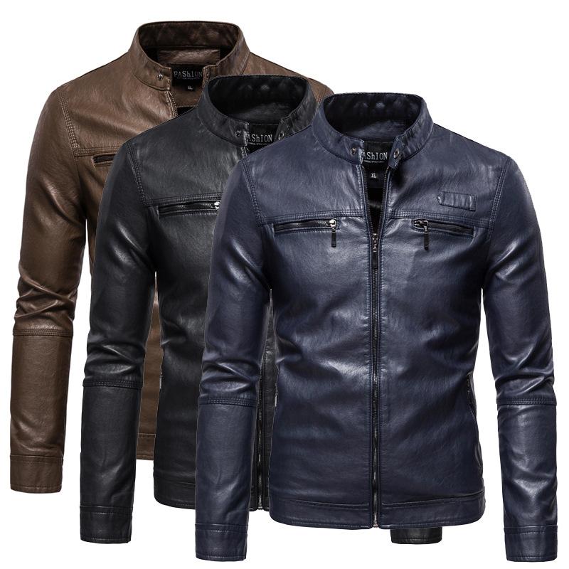 Men's Jackets Plus Size Men's Velvet Thick Washed Leather Solid Color Jacket 1309-968
Men's Jackets Plus Size Men's Velvet Thick Washed Leather Solid Color Jacket 1309-968