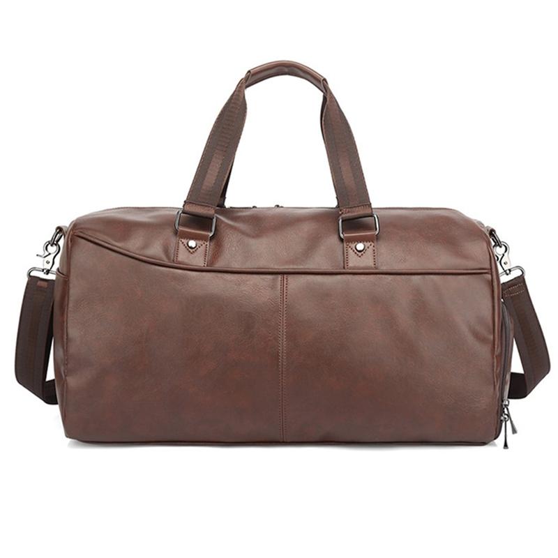 Portable Travel Bag Large Capacity Fashion Sports Gym Bag Pu Retro Male Luggage, Brown
Portable Travel Bag Large Capacity Fashion Sports Gym Bag Pu Retro Male Luggage, Brown