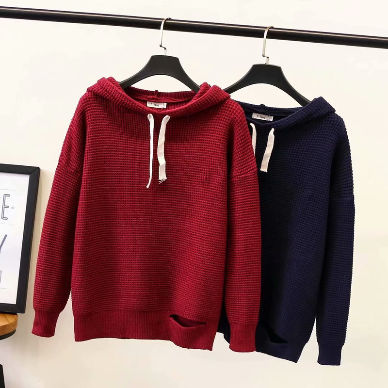 Size Xl-4xl Plus Long-sleeve Sweaters with Women's Hood Big, Thick Autumn Casual Pullovers Outerwear 5hek, Blue
Size Xl-4xl Plus Long-sleeve Sweaters with Women's Hood Big, Thick Autumn Casual Pullovers Outerwear 5hek, Blue