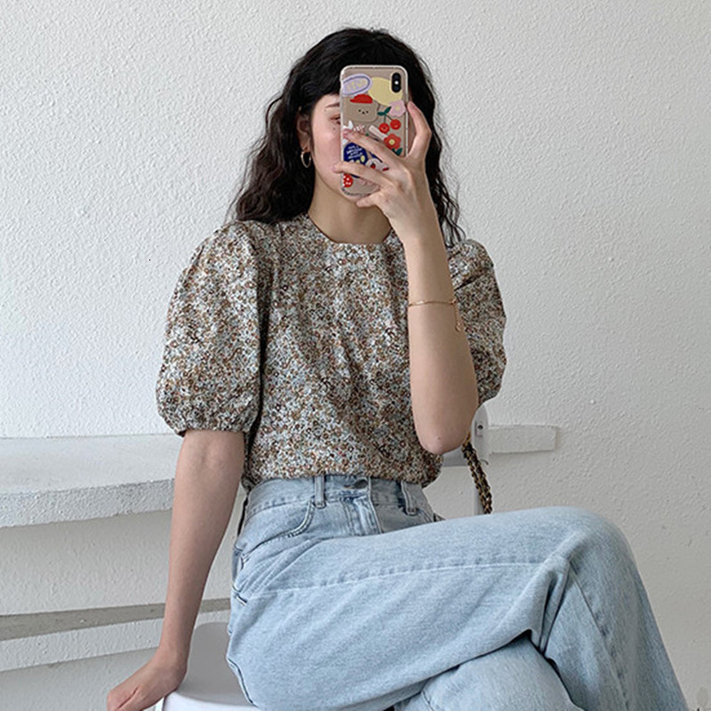 2021 New Femme womens summer floral Korean style printing short female shirts long tops (f3974) L0X1, Yellow.
2021 New Femme womens summer floral Korean style printing short female shirts long tops (f3974) L0X1, Yellow.
