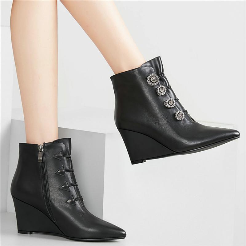 Winter Oxfords Shoes Women Cow Leather Platform Wedges Riding Boots Pointed Toe High Heel Rivets Pumps Shoes Lady Office, Beige2
Winter Oxfords Shoes Women Cow Leather Platform Wedges Riding Boots Pointed Toe High Heel Rivets Pumps Shoes Lady Office, Beige2