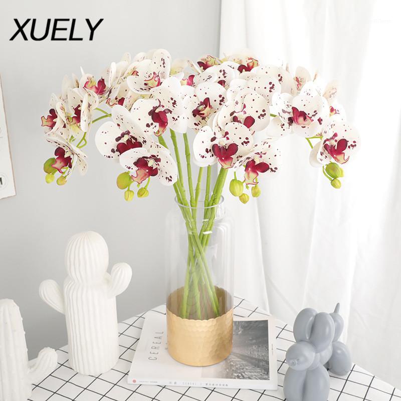 artificial 5 head/branch butterfly orchid real touch office home Christmas wedding decor PU artificial flower display pot orchid1, Purple
artificial 5 head/branch butterfly orchid real touch office home Christmas wedding decor PU artificial flower display pot orchid1, Purple