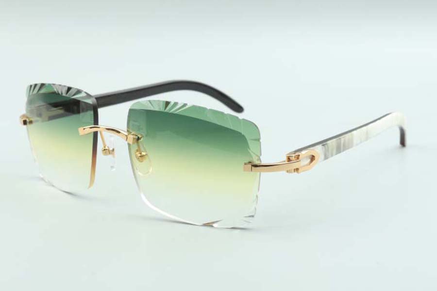 locs Sunglasses Bus sunglasses 35240 with hybrid horn temples and 58mm cut lens HBPV