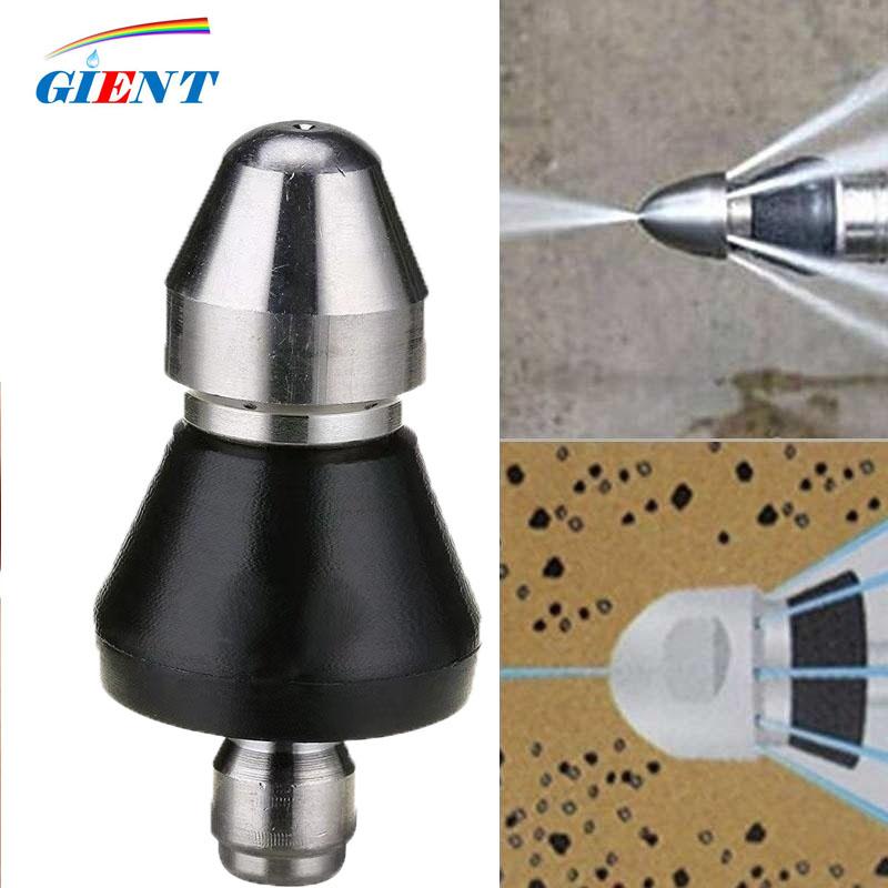 1/4'' Quick High Pressure Washer Sewer Nozzle Washing Machine Drain Cleaning Pipe Dredging Cleaning Nozzle, 6 hole
1/4'' Quick High Pressure Washer Sewer Nozzle Washing Machine Drain Cleaning Pipe Dredging Cleaning Nozzle, 6 hole