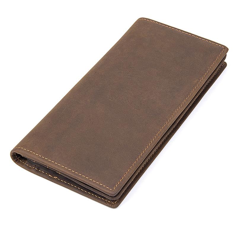 Fashion crazy horse genuine leather men wallets vintage long wallet with zipper pocket soft Real cowhide male purse card holder, Brown
Fashion crazy horse genuine leather men wallets vintage long wallet with zipper pocket soft Real cowhide male purse card holder, Brown