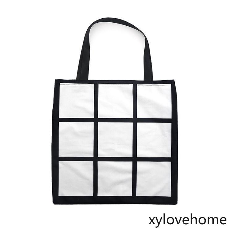 New Sublimation Grid handbag Tote Bag Blank White DIY heat transfer shopping bag 9 panels Cloth reusable Storage gift bag handbag
New Sublimation Grid handbag Tote Bag Blank White DIY heat transfer shopping bag 9 panels Cloth reusable Storage gift bag handbag