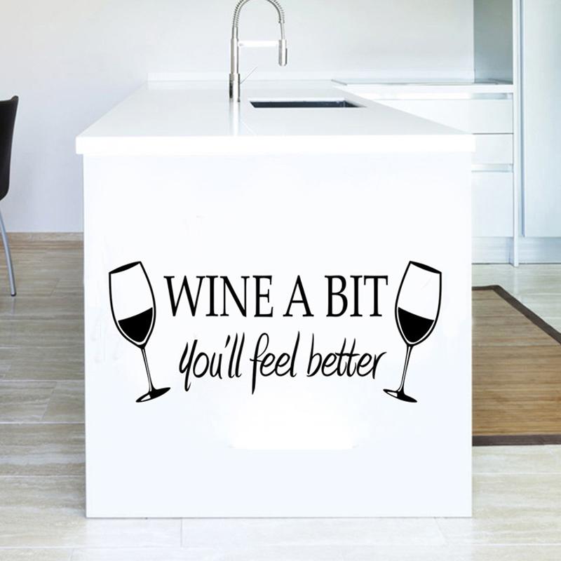 WINE A BIT Kitchen Bar Wall Sticker PVC Living room Restaurant Background home decoration Mural Art Decals stickers wallpaper
WINE A BIT Kitchen Bar Wall Sticker PVC Living room Restaurant Background home decoration Mural Art Decals stickers wallpaper