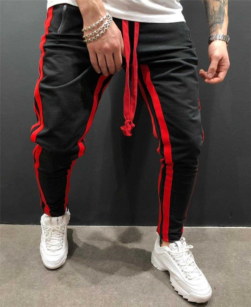 cotton men's full sportswear pants casual stretch men's fitness Men's trousers tight sports pants trousers jogger pants 201027