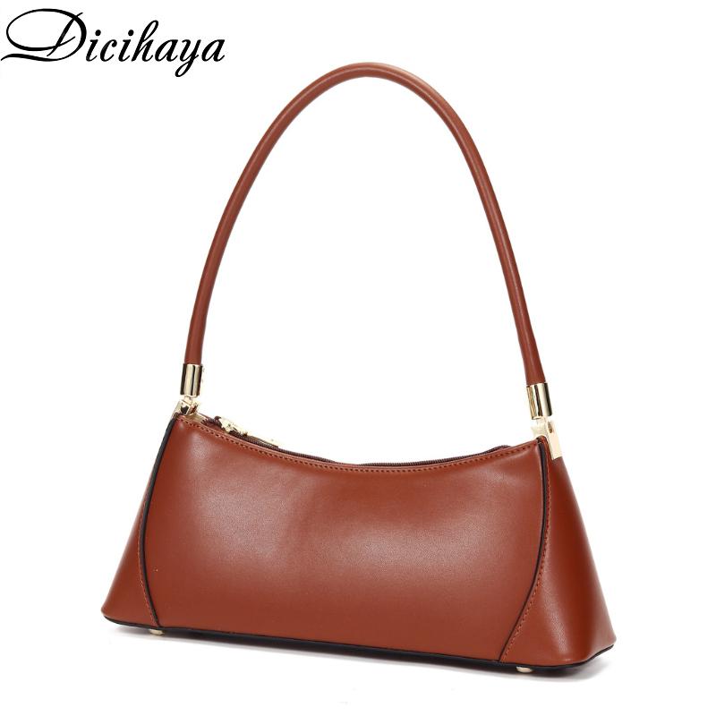 DICIHAYA 2020 Genuine Leather Cowhide Women New Niche Design Retro Underarm Bag Female Bag Single Shoulder Baguette Handbag, Black
DICIHAYA 2020 Genuine Leather Cowhide Women New Niche Design Retro Underarm Bag Female Bag Single Shoulder Baguette Handbag, Black