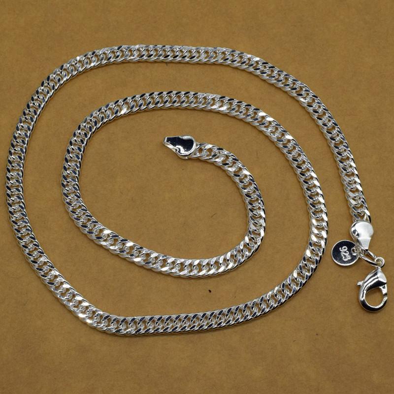 Fashion Jewelry 925 Sterling Silver Flat Geometric Chain Women's Necklace Lobster Clasp Wedding Party Gift
Fashion Jewelry 925 Sterling Silver Flat Geometric Chain Women's Necklace Lobster Clasp Wedding Party Gift