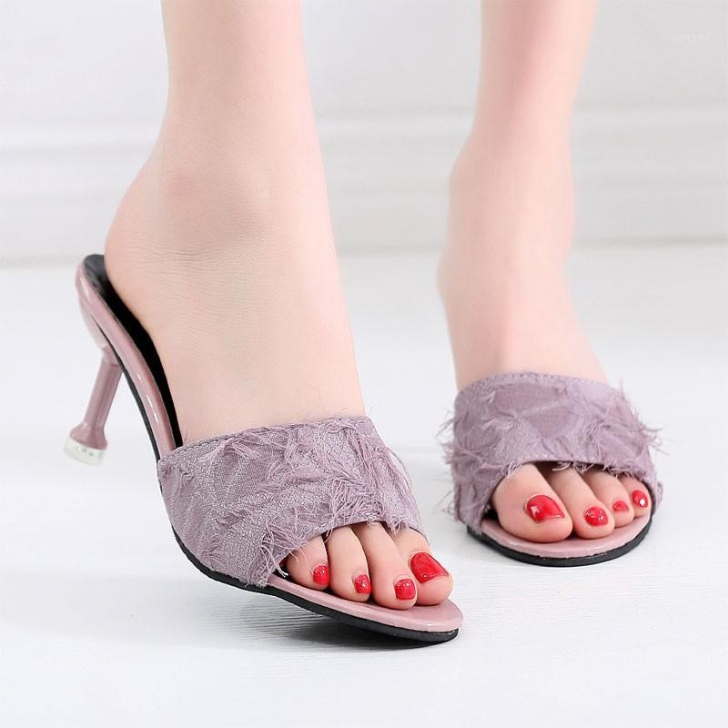 Black Purple High Heel Slippers Women Outdoor Slides Summer Fashion Stiletto heel Slippers Sandals Women Open Toe Heels 20201
Black Purple High Heel Slippers Women Outdoor Slides Summer Fashion Stiletto heel Slippers Sandals Women Open Toe Heels 20201