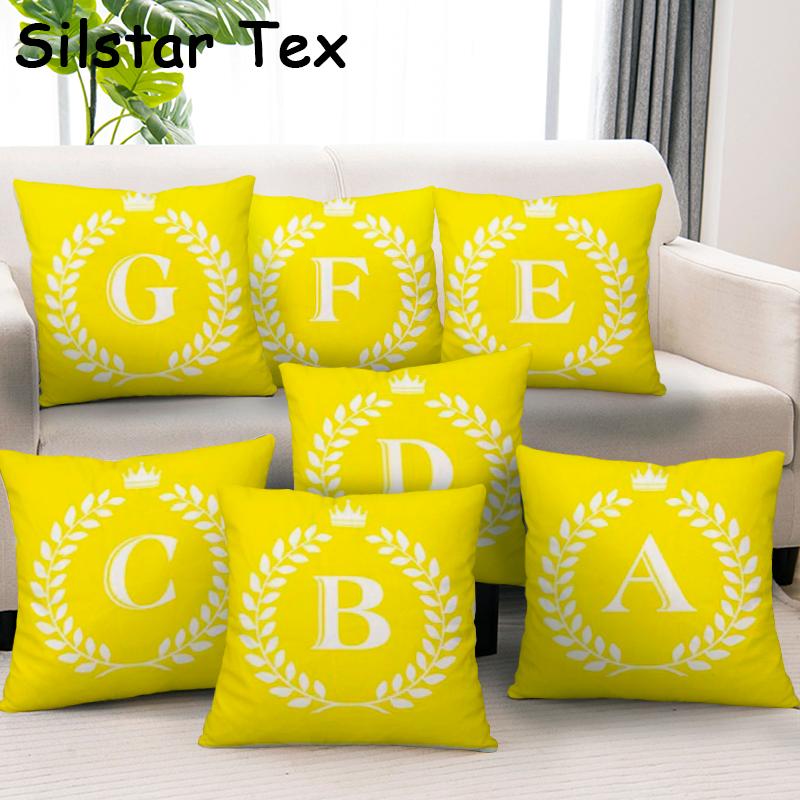 Silstar Tex Yellow Background Letter Pillowcase English Alphabet Custom Cushion Covers Sofa Master Bedroom, Stcc074-17
Silstar Tex Yellow Background Letter Pillowcase English Alphabet Custom Cushion Covers Sofa Master Bedroom, Stcc074-17