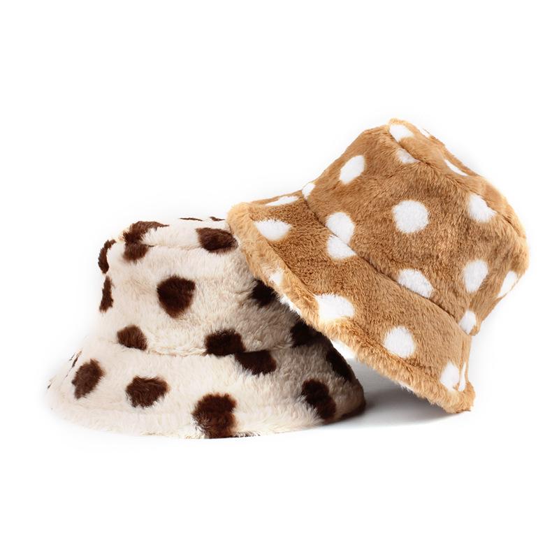 2021 Winter Outdoor Vacation Lady Panama Polka Dot Thickened Soft Warm Fishing Cap Faux Fur Bucket Hat Women Hairy Cap, Brown
2021 Winter Outdoor Vacation Lady Panama Polka Dot Thickened Soft Warm Fishing Cap Faux Fur Bucket Hat Women Hairy Cap, Brown