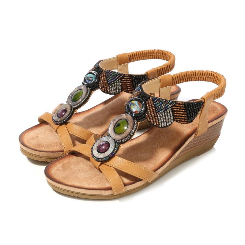 SAGACE Bohemian Women Rhinestone Sandals Shoes Flat Sandals Beach Elastic Open High Quality Sexy Outside Ladies Shoes, Bk
SAGACE Bohemian Women Rhinestone Sandals Shoes Flat Sandals Beach Elastic Open High Quality Sexy Outside Ladies Shoes, Bk