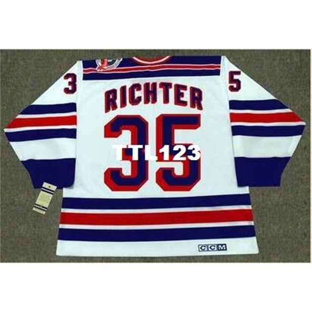 Mens #35 MIKE RICHTER New York Rangers 1994 CCM Vintage RETRO Home Hockey Jersey or custom any name or number retro Jersey, Black
Mens #35 MIKE RICHTER New York Rangers 1994 CCM Vintage RETRO Home Hockey Jersey or custom any name or number retro Jersey, Black