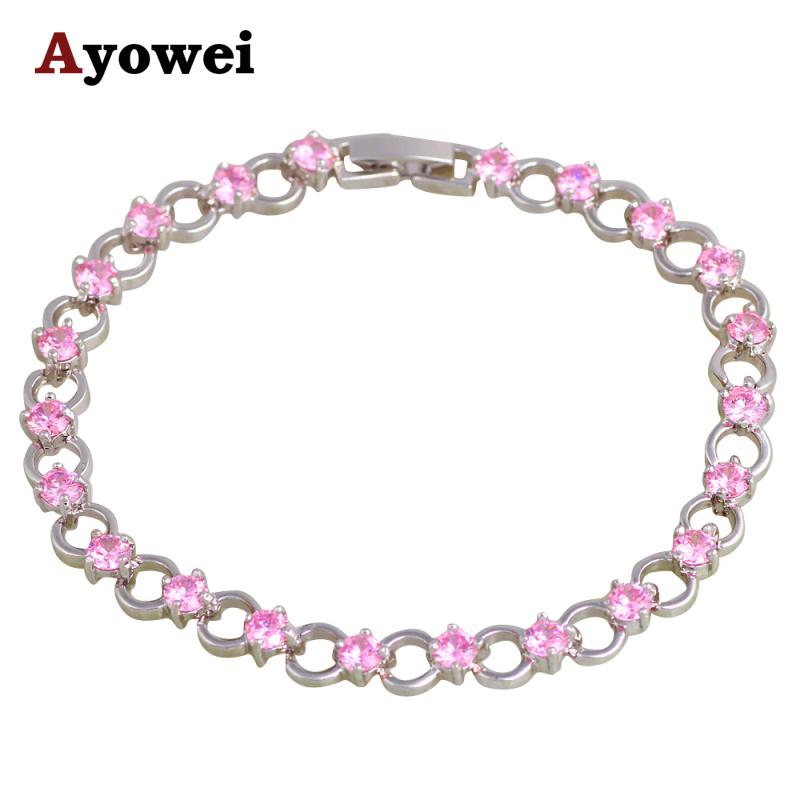 Lowest Price Wholesale&Retail Pink Crystal Silver Jewelry for Women Distinctive Fashion Charm Bracelets TBS1098A
Lowest Price Wholesale&Retail Pink Crystal Silver Jewelry for Women Distinctive Fashion Charm Bracelets TBS1098A